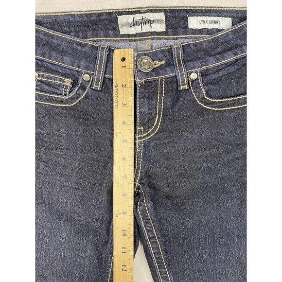Buckle Daytrip Jeans Womens Sz 26R Dark Wash Lynx Skinny Stretch Denim Low Rise - Picture 6 of 12